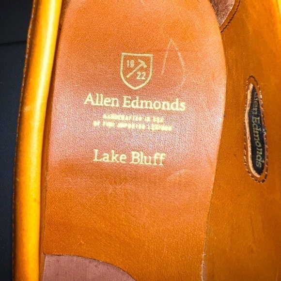 Allen Edmonds Lake Bluff Shoes 10D Fine Leather Handcrafted in USA - Picture 8 of 9